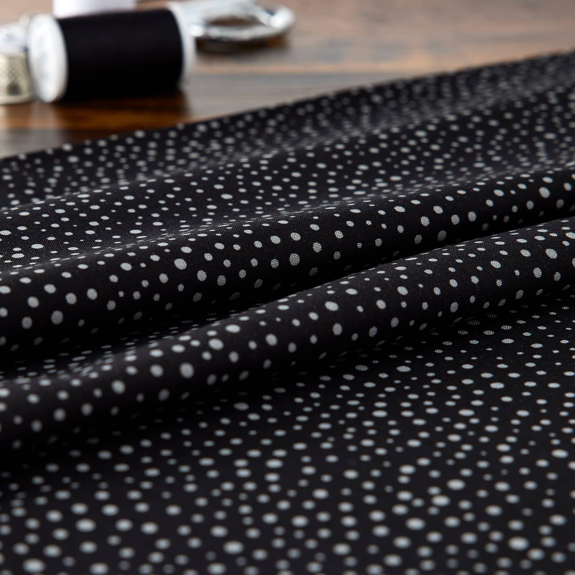 Camelot Fabrics Mixology Tonic Black Cotton Home Décor Fabric